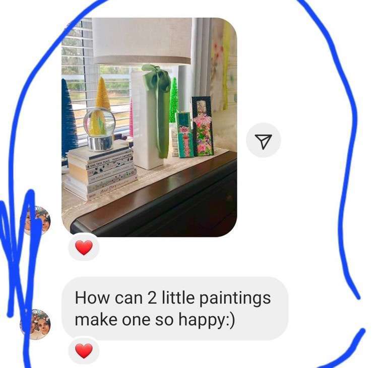 Happy art buyers